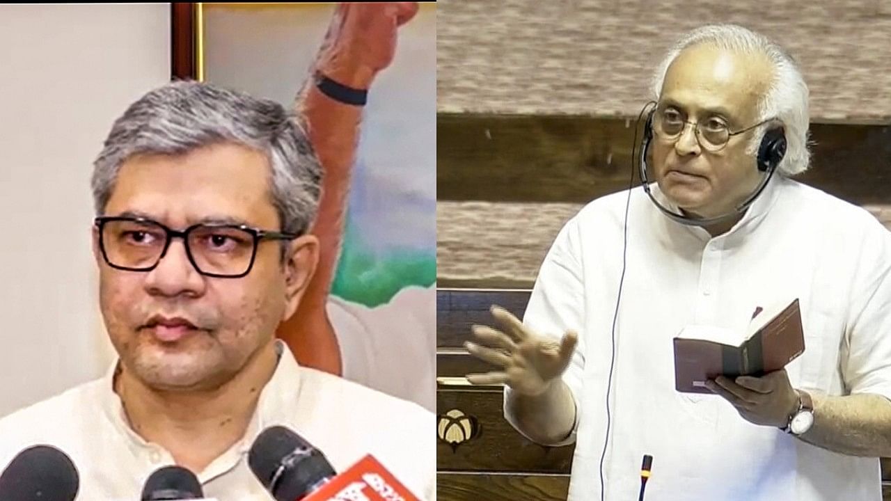 <div class="paragraphs"><p>(L) Union Railway Minister Ashwini Vaishnaw, and (R) Congress General Secretary Communication Jairam Ramesh.</p></div>